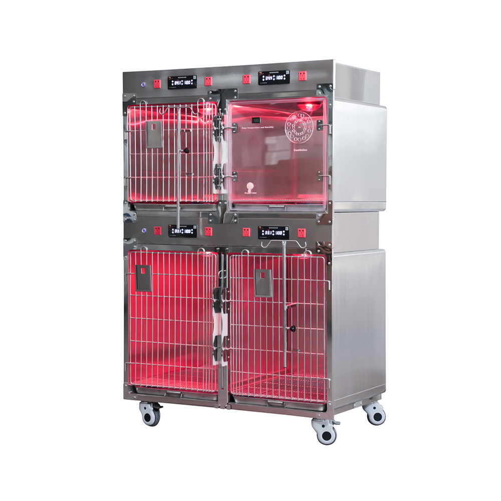 Jaula veterinaria con terapia infrarroja VM-LL-01